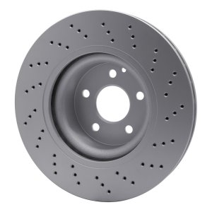 Mercedes-Benz S430 Brake Rotor (1) - Front - R1 Concepts - GeoSPEC Coated Drilled - `00-`03